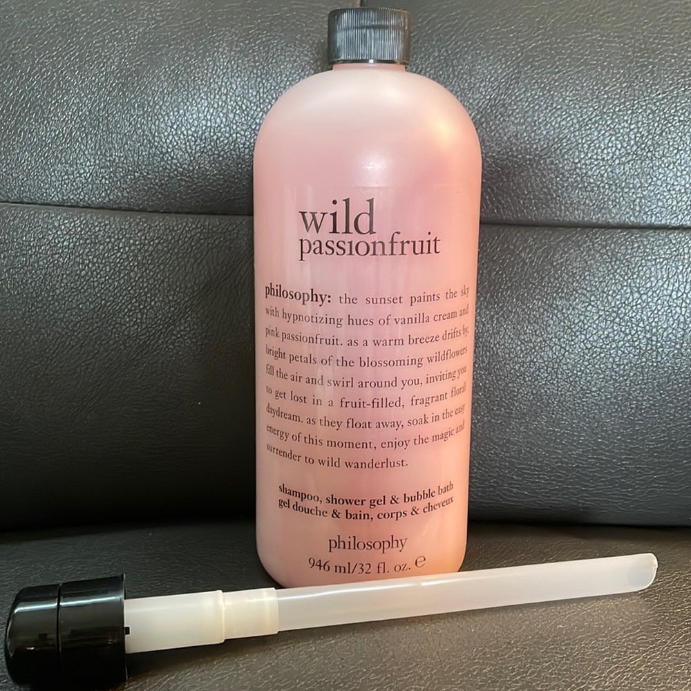 NEW Philosophy Wild Passionfruit sealed 32 oz shampoo, shower gel & bubble bath